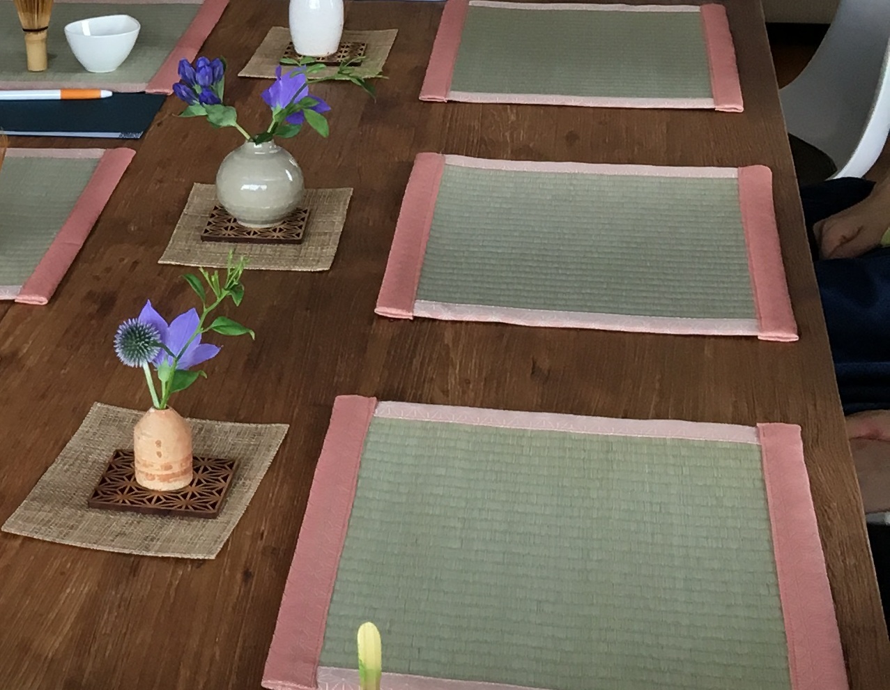畳ランチョンマット（2枚セット）ブルー – Tea Ceremony Salon